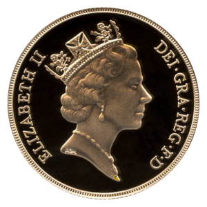 1985 Raphael Maklouf Crowned Head Effigy of Queen Elizabeth II - AKA 3rd Portrait