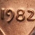 USA 1982 Large Date 1c Variety