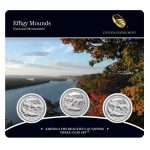 USA 2017 Effigy Mounds Quarter Dollar 3 Coin Set