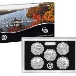 USA 2017 America the Beautiful Silver Quarter Dollar Proof Set Box