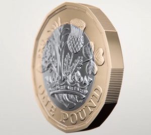 New UK 2017 £1 Coin Milled Edge