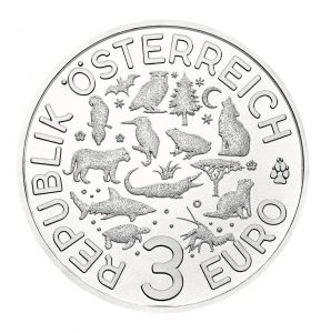Austria 2017 Colourful Creatures Series - The Tiger Coin Obverse
