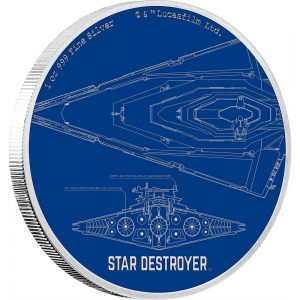 Star Wars Ships Series - Star Destroyer Silver Coin Reverse