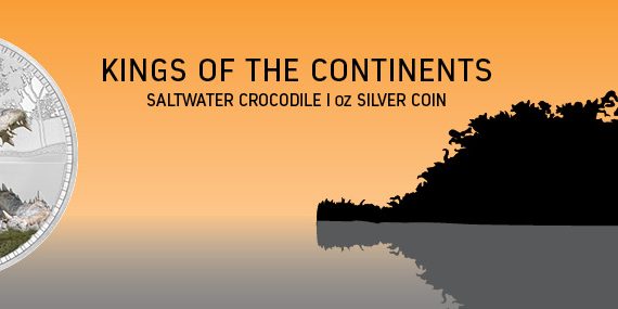2017 Kings of the Continents Saltwater Crocodile Coin splash image