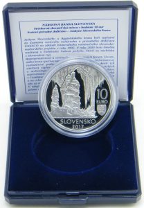 Slovakia 2017 Caves of the Slovak Karst Silver 10 Euro Coin in Box