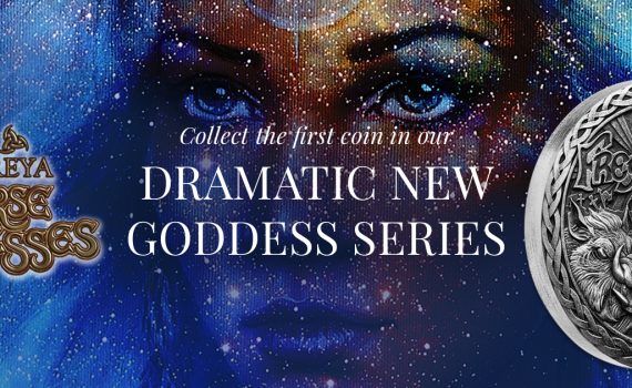 2017 Norse Goddesses 2oz Silver Freya Coin splash image