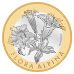 Switzerland 2017 Gentian 10 Franc Coin Reverse, Flora Alpina Series