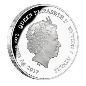 2017 Australia's Remarkable Reptiles - Saltwater Crocodile 1oz Silver Coin Obverse