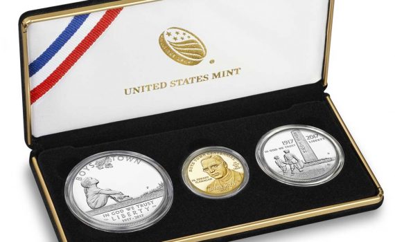 USA 2017 Boys Town Centennial Commemorative 3 Coin Set