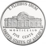 USA 'Monticello' Jefferson Nickel Reverse