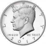 USA 2017 Kenndy Half Dollar Coin Obverse