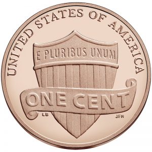 USA Lincoln 'Shield' Penny Coin Reverse