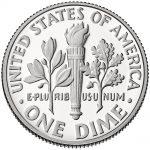 USA Roosevelt Dime Coin Reverse