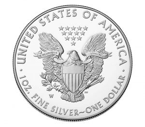 USA 2017 Silver Eagle Proof Coin Reverse