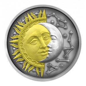 2017 Sun and Moon - Art Mint Celestial Bodies Coin Reverse