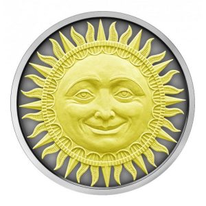 2017 Sun - Art Mint Celestial Bodies Coin Reverse