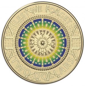 Australia 2017 Lest We Forget $2 Coin Reverse