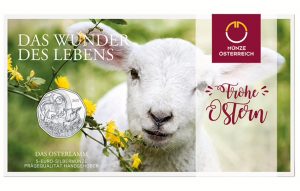 Austria 2017 Easter Lamb Silver Coin packaging