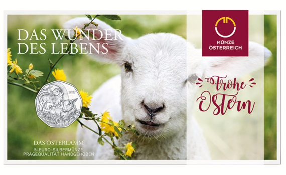 Austria 2017 Easter Lamb Silver Coin packaging