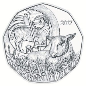 Austria 2017 Easter Lamb Silver Coin Reverse