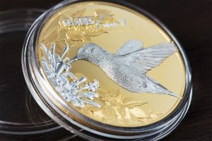 Cook Islands 2017 Shades of Nature Hummingbird Coin