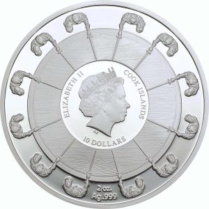 Cook Island 2016 Camelot - Guinevere Coin Obverse