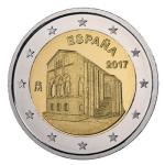 Spain 2017 Commemorative €2 Coin - the Church of St Mary at Mount Naranco