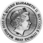 2017 2oz Silver Dragon Coin Obverse