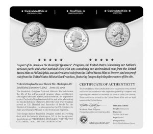 USA 2017 Frederick Douglass 3 Coin Set