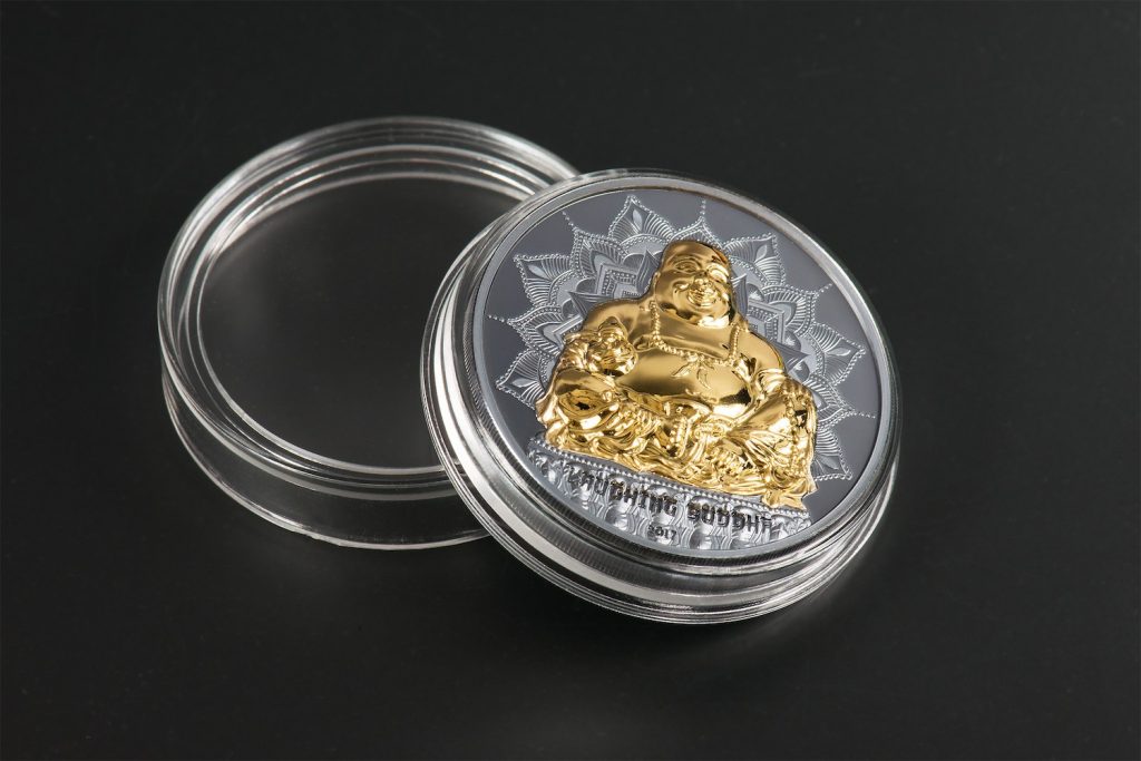 Palau 2017 Laughing Buddha Ultra High Relief Coin