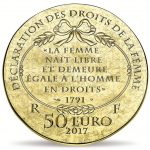 France 2017 Women of France - Olympe de Gouges Gold Coin Obverse