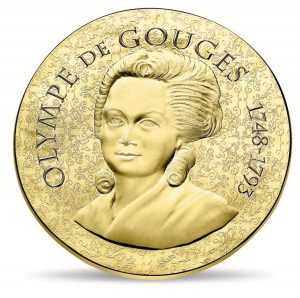 France 2017 Women of France - Olympe de Gouges Gold Coin Reverse