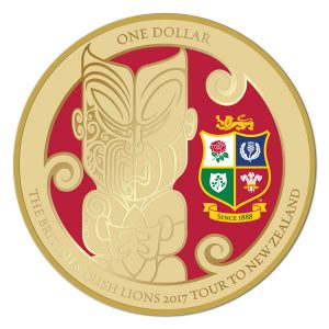 New Zealand 2017 British and Irish Lions Coin Reverse