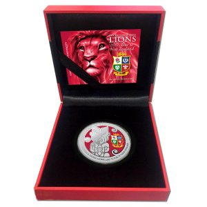 New Zealand 2017 British and Irish Lions Silver Coin in Box
