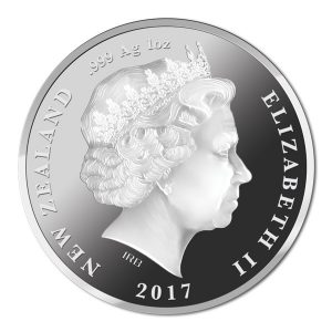 New Zealand 2017 British and Irish Lions Silver Coin Obverse