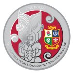 New Zealand 2017 British and Irish Lions Silver Coin Reverse