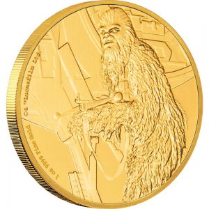 Classic Star Wars 2017 Chewbacca 1 oz  Gold Coin Reverse