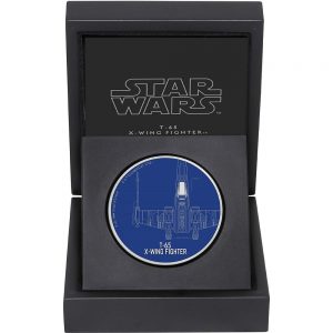2017 T65 X-Wing Coin in Box from Star Wars Ships Silver Coin Series