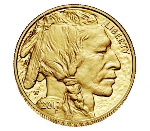 USA 2017 Gold Buffalo Coin Reverse