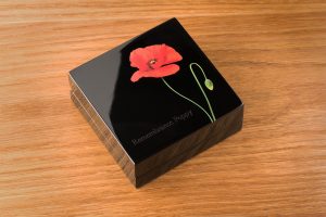 Cook Islands 2017 Remembrance Poppy Silver Coin Box