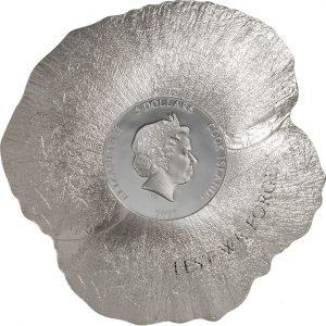 Cook Islands 2017 Remembrance Poppy Silver Coin Obverse