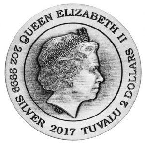 Tuvalu 2017 Norse Goddesses 2oz Silver Coin Obverse