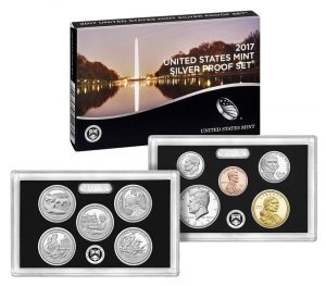 USA 2017 Silver Proof Coin Set with Box