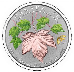 Canada 2017 Maple Leaves Forever Platinum Coin