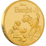 Bambi 75th Anniversary Gold 1/4oz Coin Reverse