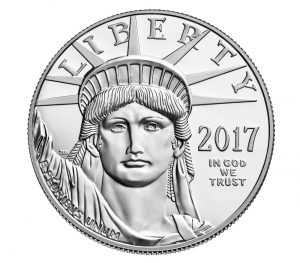USA 2017 20th Anniversary Platinum Eagle Proof Coin Obverse