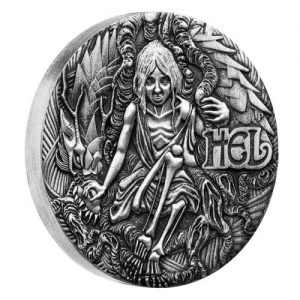 Norse Goddesses 2oz Silver Hel Coin Reverse