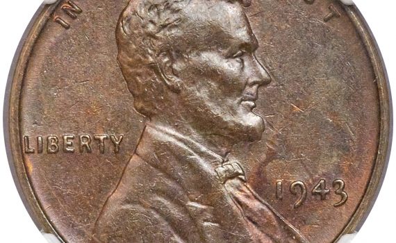 1943 Bronze Lincoln Cent Obverse, NGC MS62BN