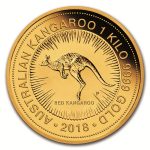 Australia 2018 Perth Mint Gold Kangoroo 1kg Reverse