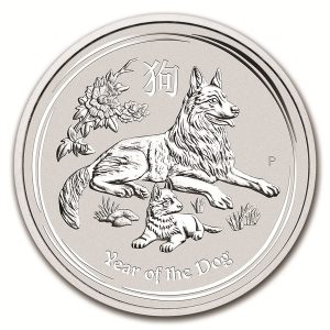 Australia 2018 Perth Mint Silver Year of the Dog Reverse, Chinese Lunar Calendar